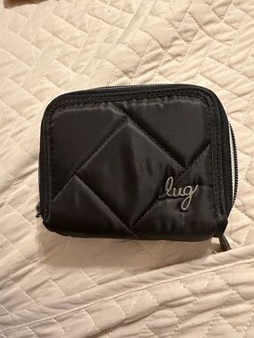 lug Black Quilted Zip-Around Organizer Wallet
RFID protection